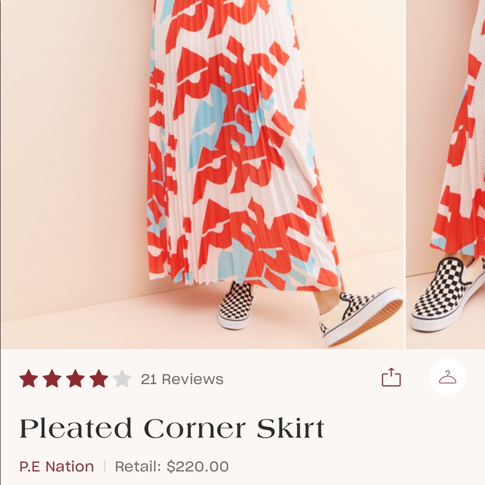 P. E. Nation full length skirt.  Retails for over $200. Eeeuc